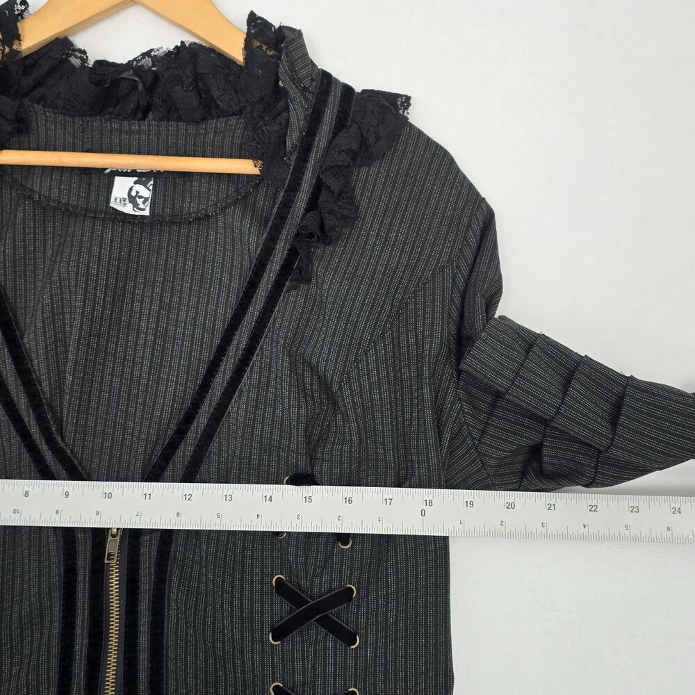 Spin Doctor 2XL Florence Victorian Gothic Steampunk Black Corset Lace Jacket - Picture 13 of 16